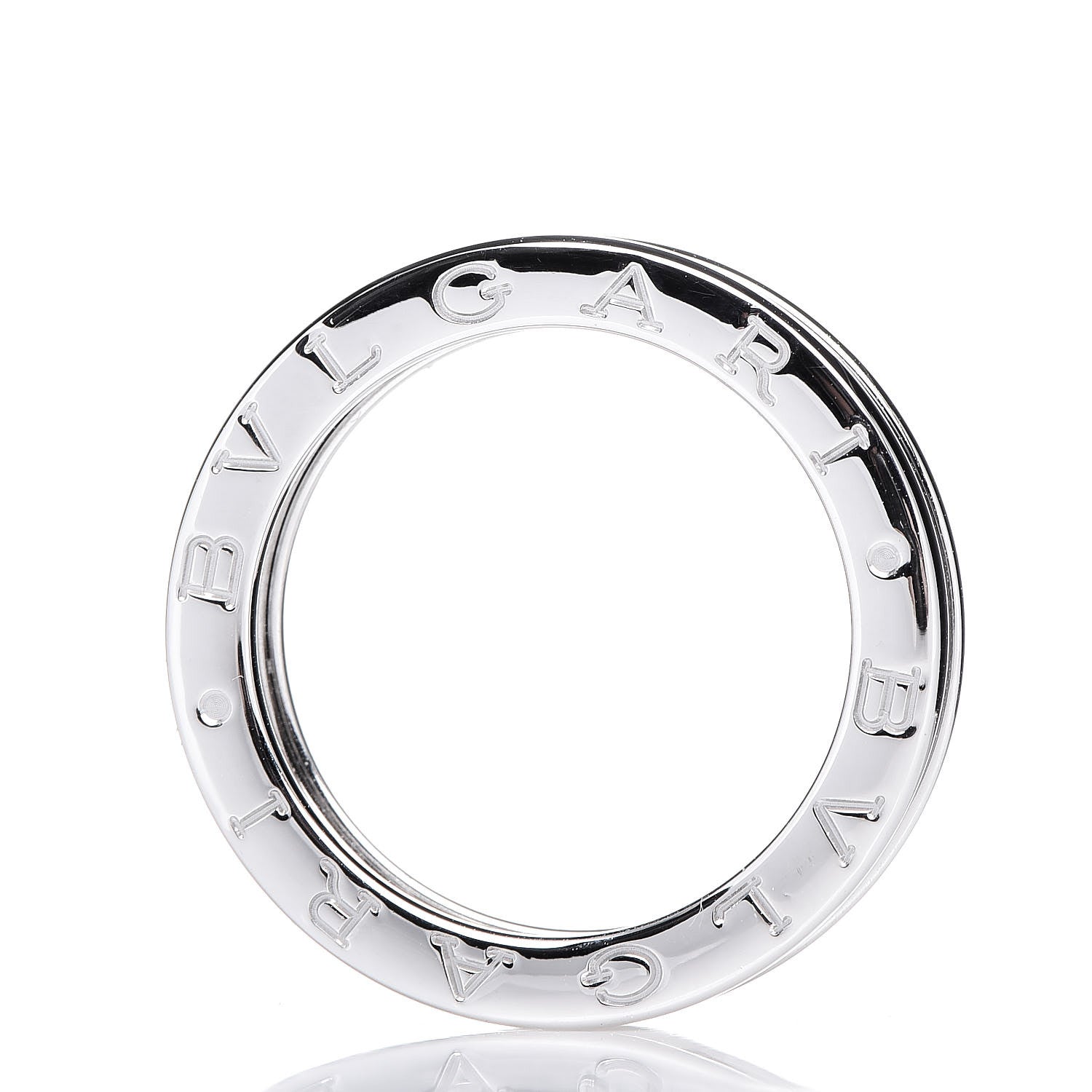 Bulgari 18K White Gold B.Zero1 Ring 57 8 5 of 5