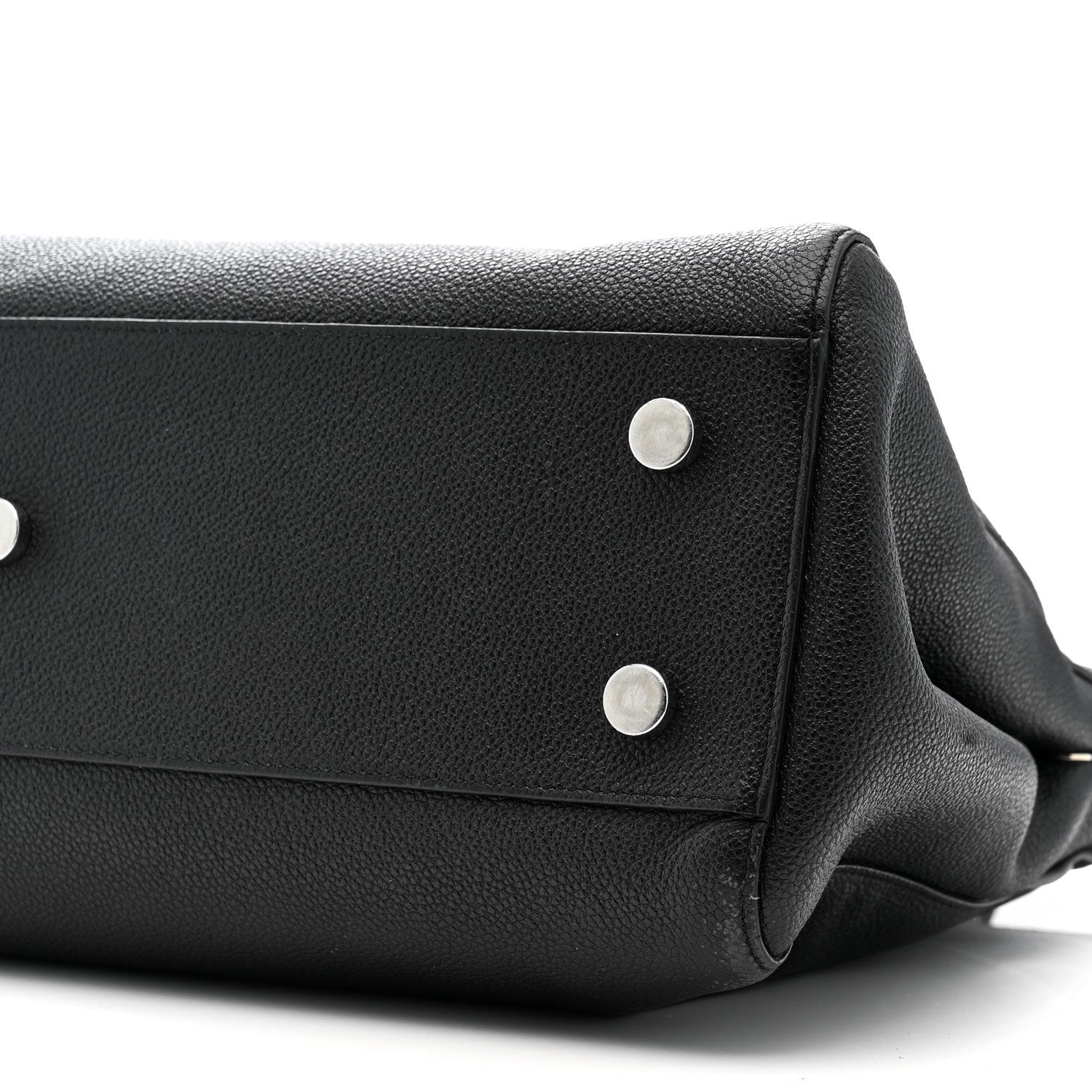 Saint Laurent Grained Calfskin Medium Cabas Rive Gauche Black 18 of 41