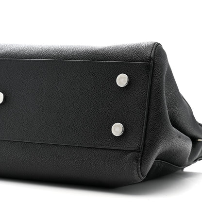 Saint Laurent Grained Calfskin Medium Cabas Rive Gauche Black 18 of 41