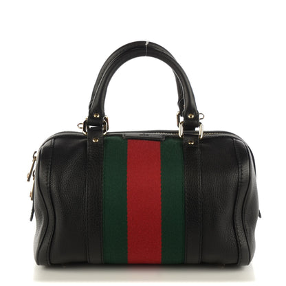 Gucci Calfskin Vintage Web Small Boston Black 1 of 7