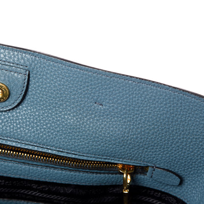 Prada Vitello Daino Shopping Tote Marine 10 of 12