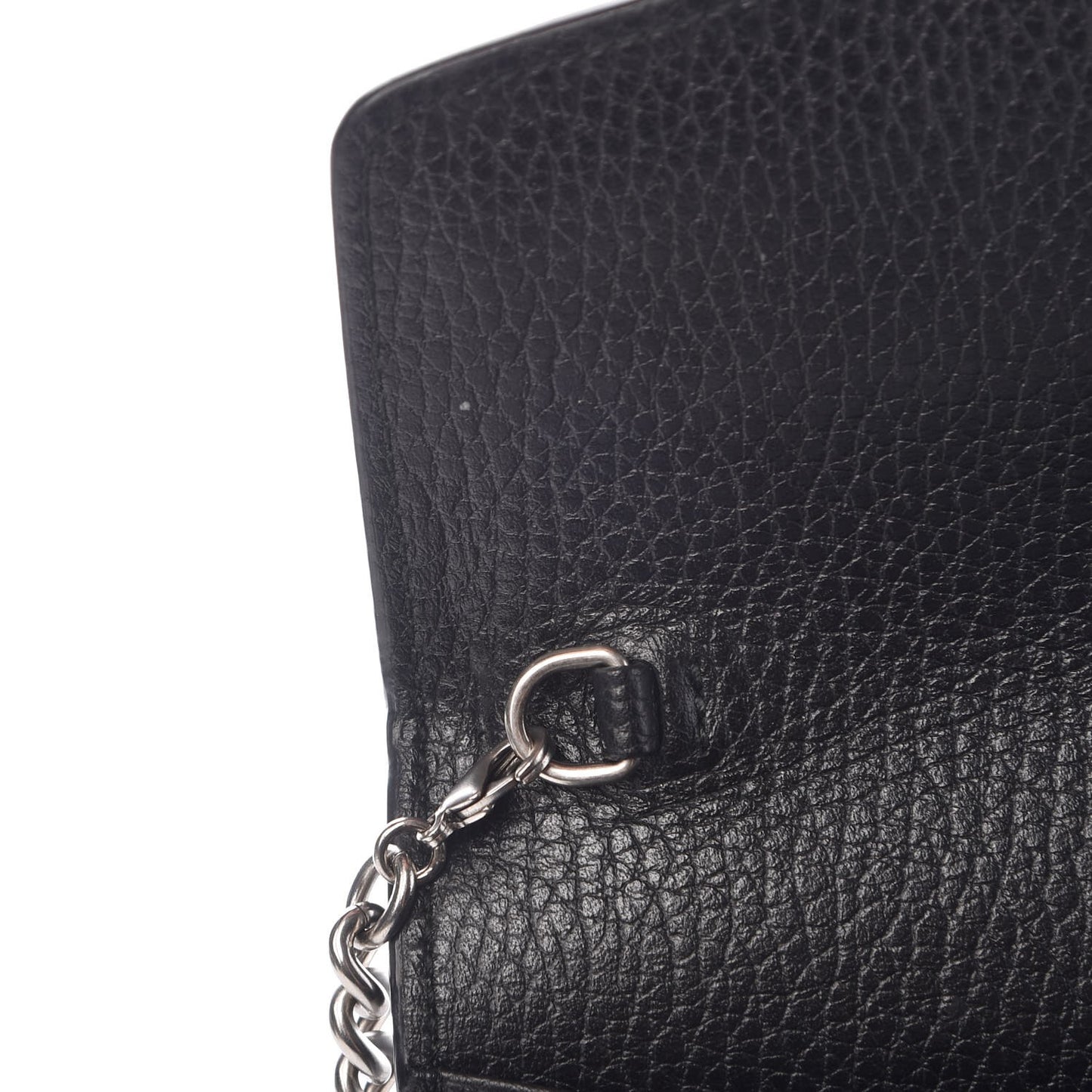 Calfskin Mini Dionysus Chain Wallet Black