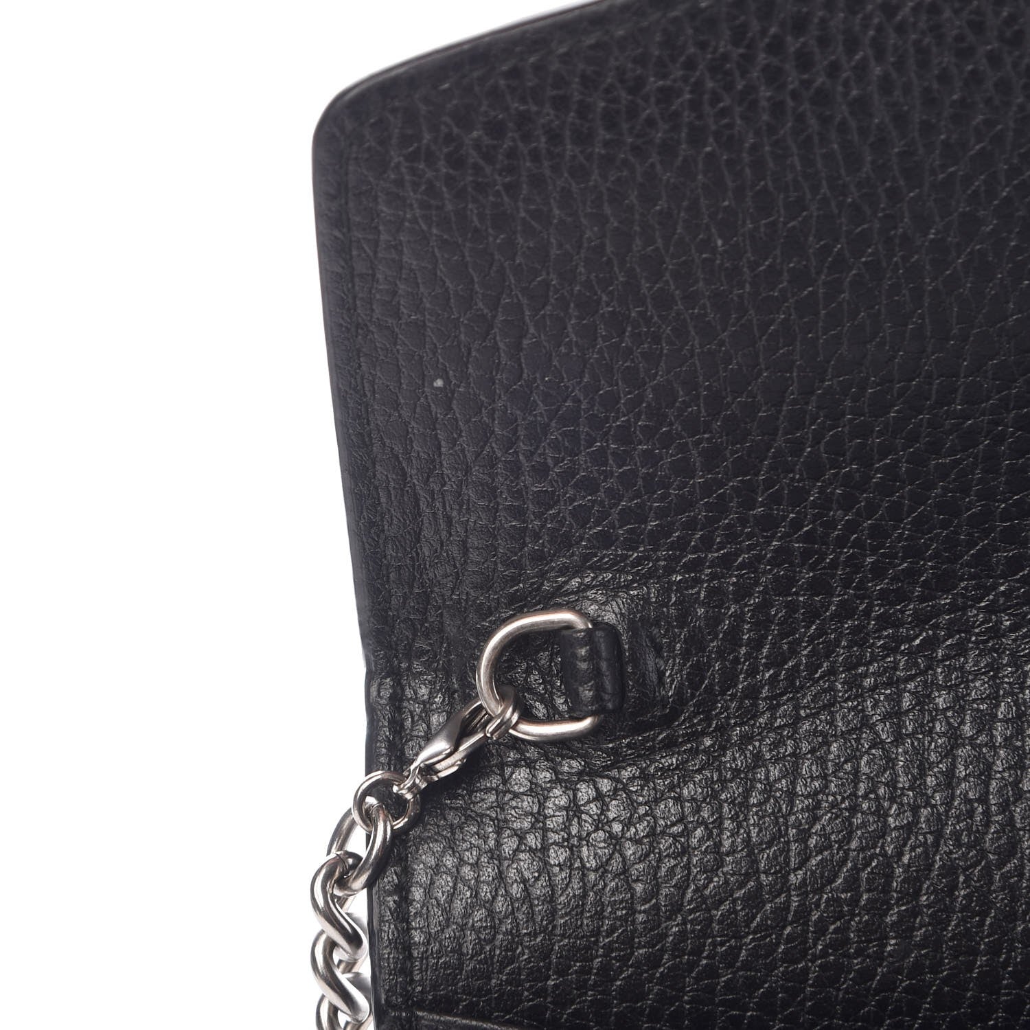 Gucci Calfskin Mini Dionysus Chain Wallet Black 10 of 11