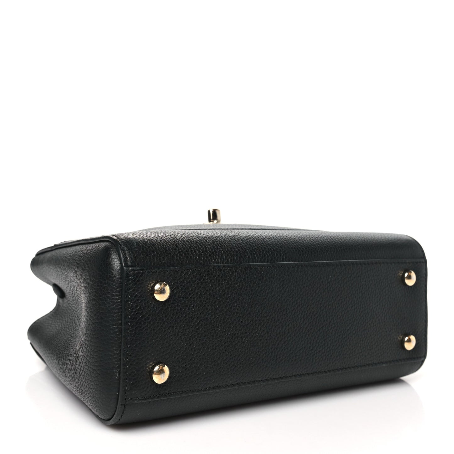 Grained Calfskin Mini Neo Executive Shopper Tote Black