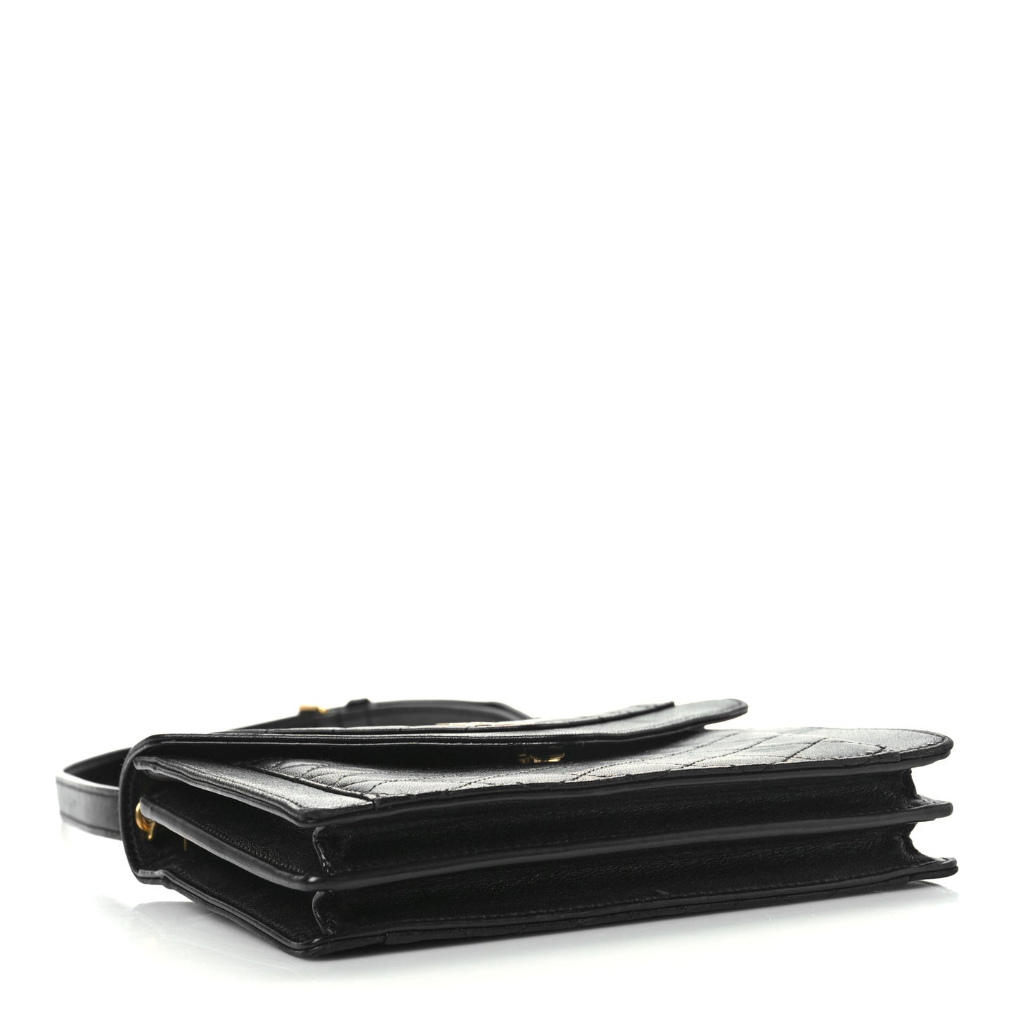 Lambskin Quilted Mini Gaby Satchel Black