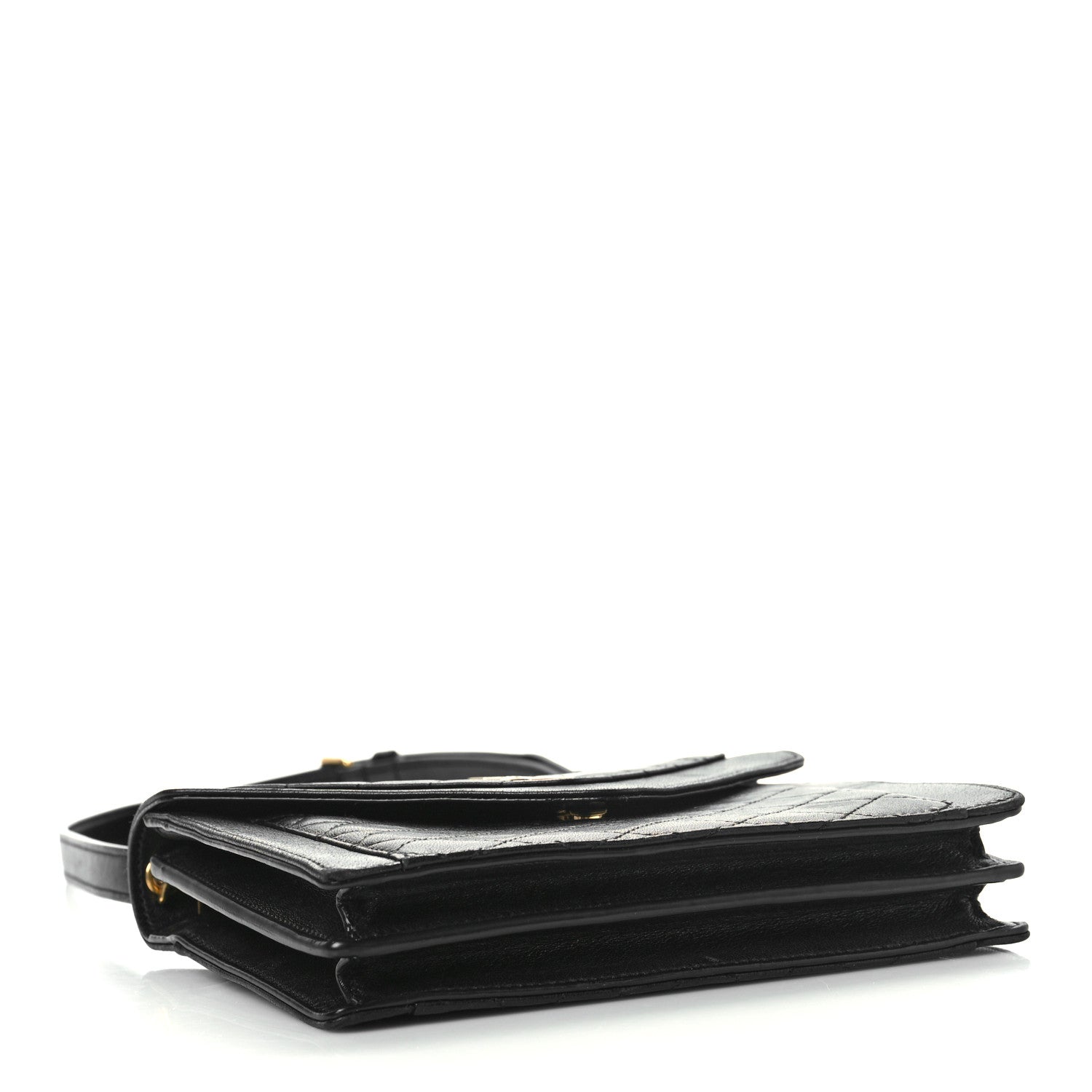 Saint Laurent Lambskin Quilted Mini Gaby Satchel Black 4 of 14