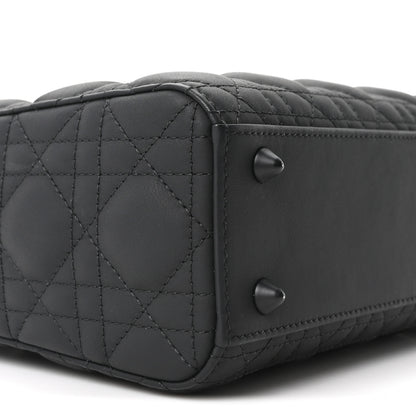 Christian Dior Ultra Matte Calfskin Cannage Small My ABCDior Lady Dior Black Black 9 of 10