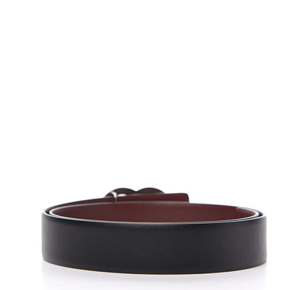 Chanel Calfskin CC Reversible Belt 70 Black Burgundy 2 of 6