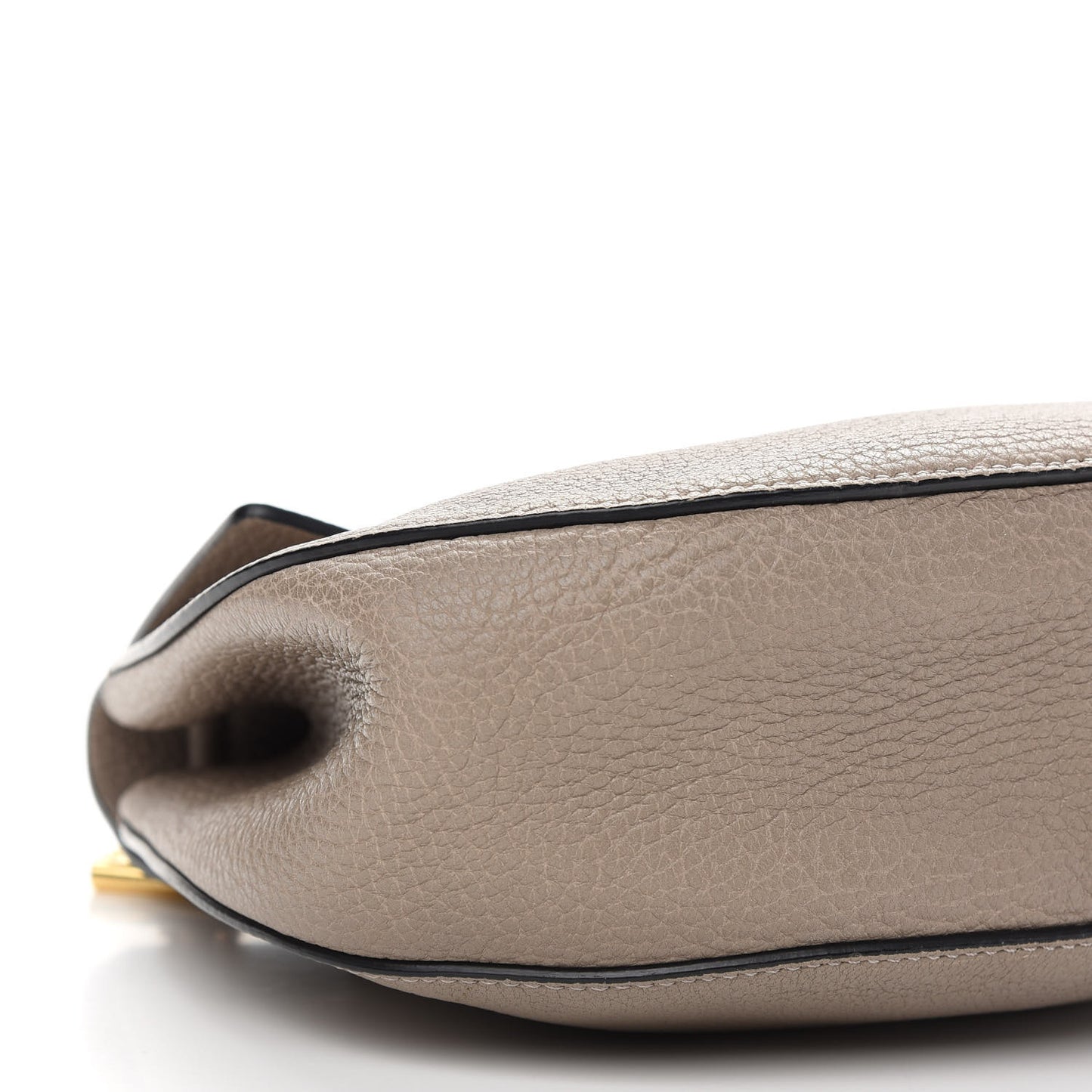 Grained Lambskin Drew Shoulder Bag Motty Grey
