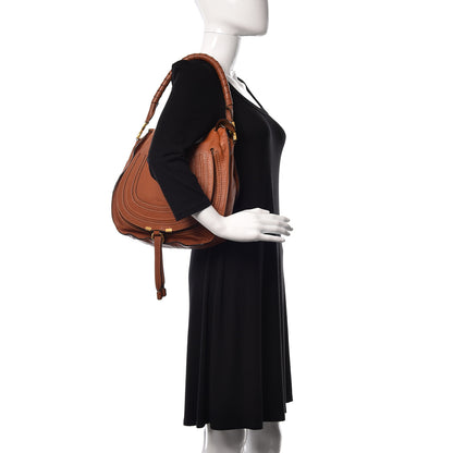 Chloe Calfskin Medium Marcie Hobo Tan 2 of 10
