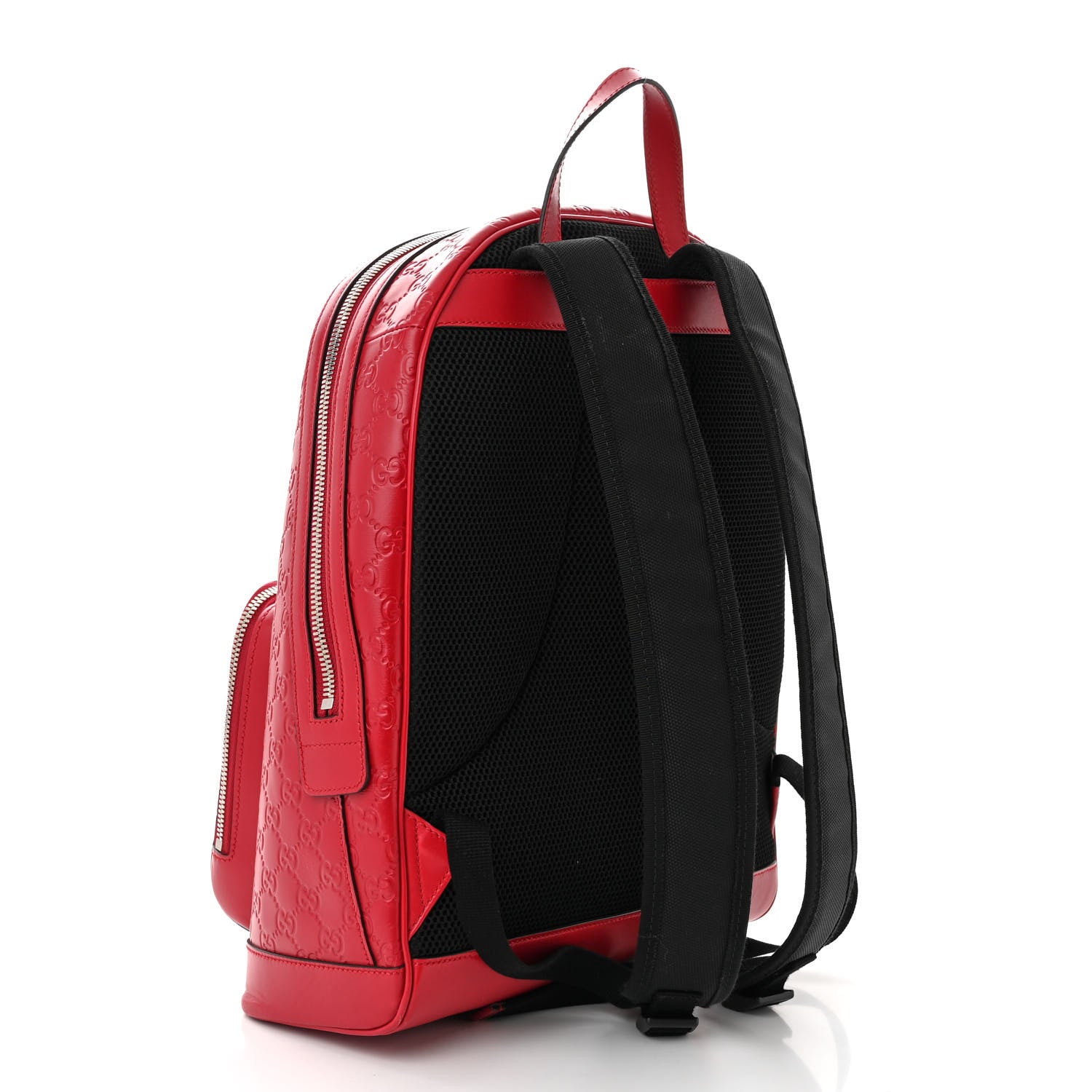 Gucci Guccissima Signature Day Backpack Hibiscus Red 3 of 10