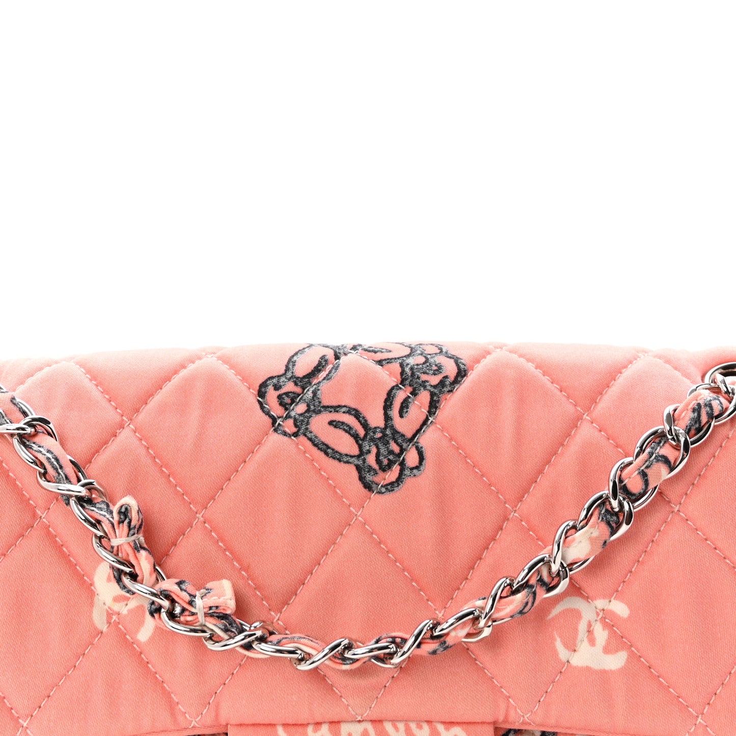 Cotton Quilted Small Bandana Single Flap Pink