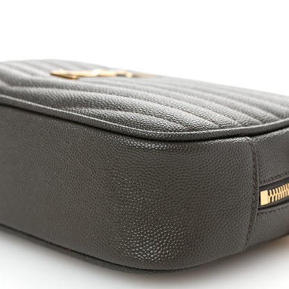 Saint Laurent Grain De Poudre Matelasse Monogram Mini Lou Camera Bag Pebble 10 of 10