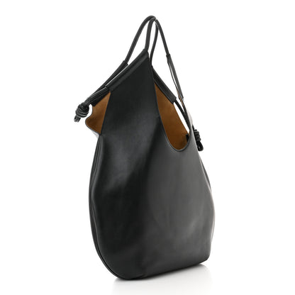 Loewe Shiny Nappa Calfskin Paseo Shoulder Bag Black 3 of 11