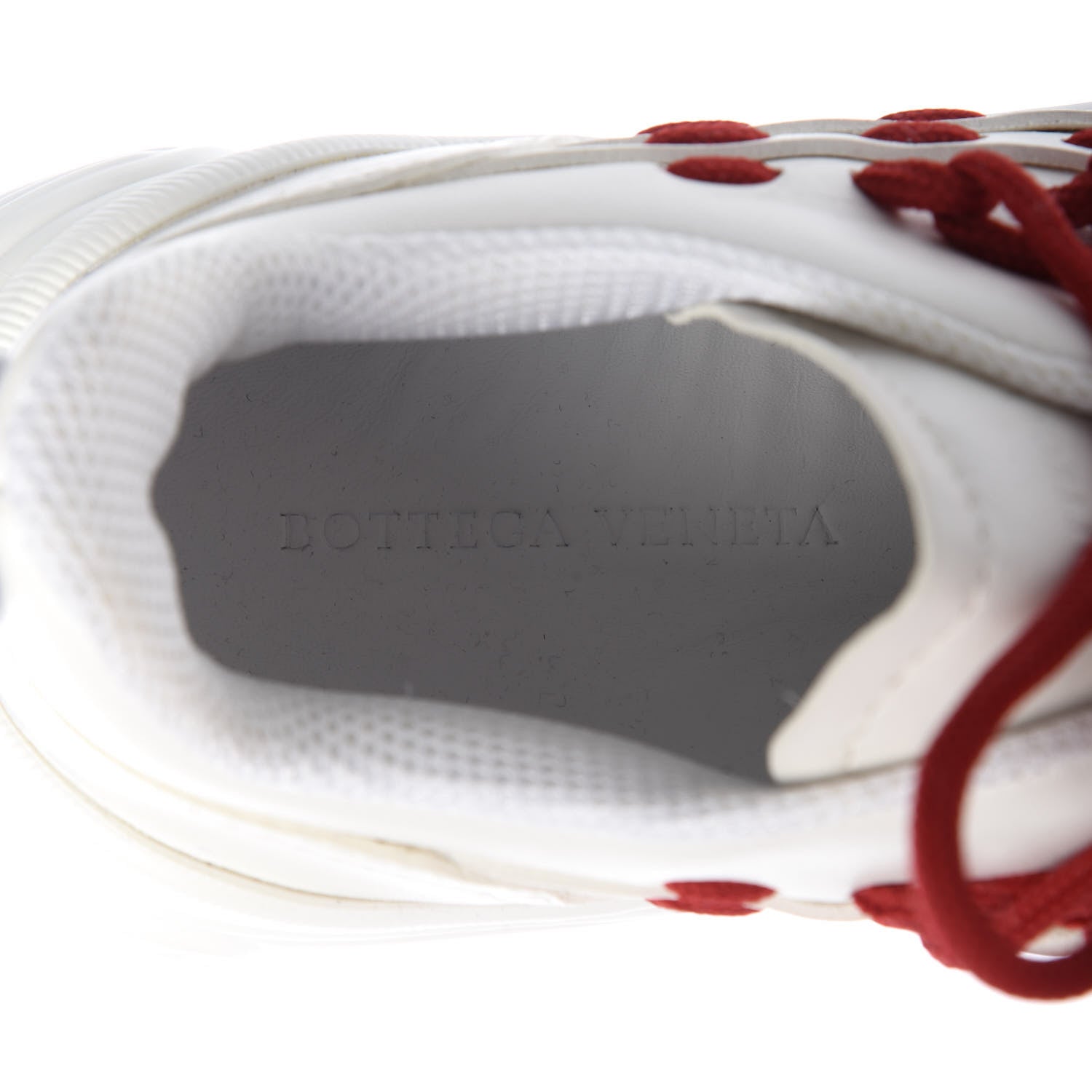 Bottega Veneta Calfskin Speedster Sneakers 37 White Bright Red 7 of 13
