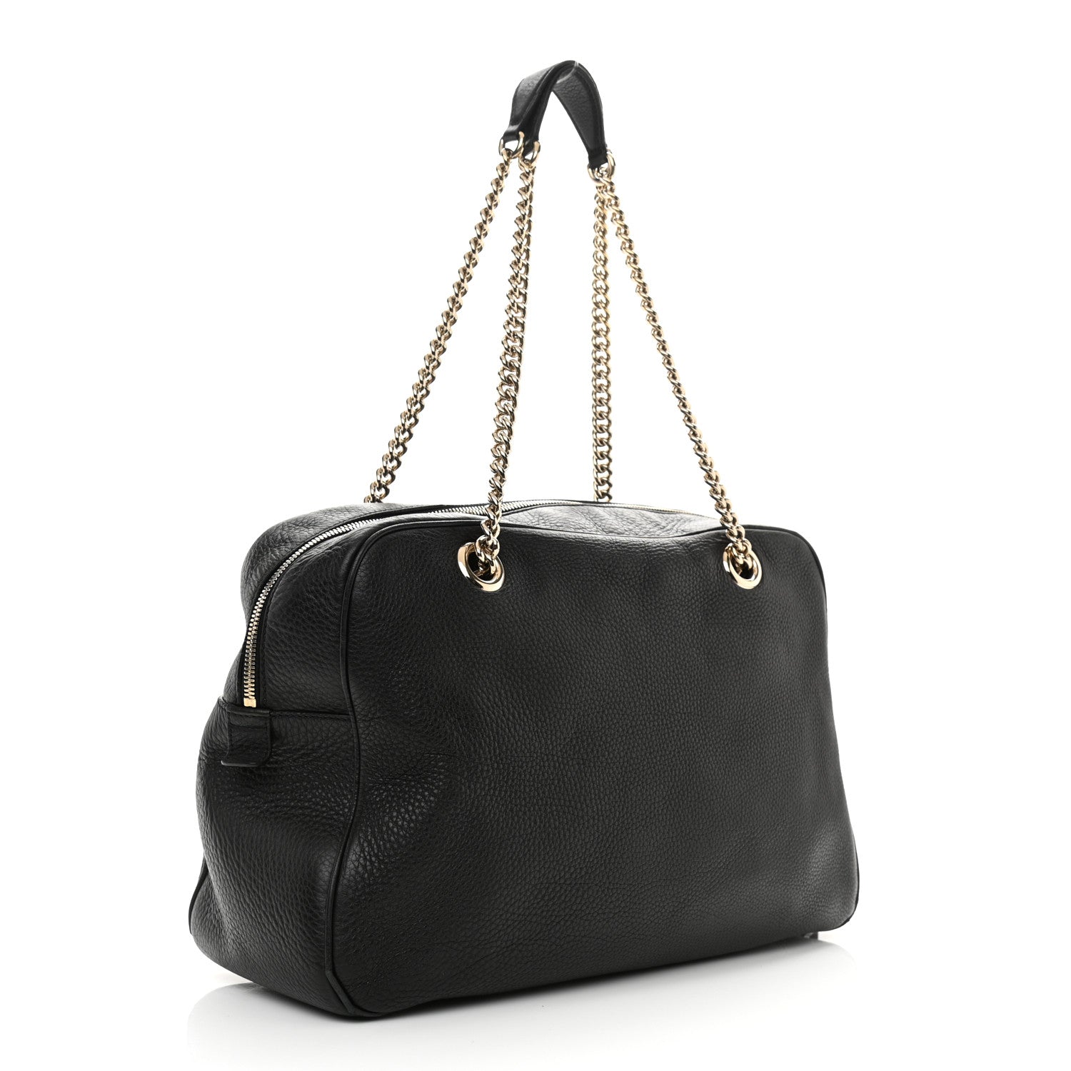 Gucci Pebbled Calfskin Medium Soho Bowler Black 3 of 14