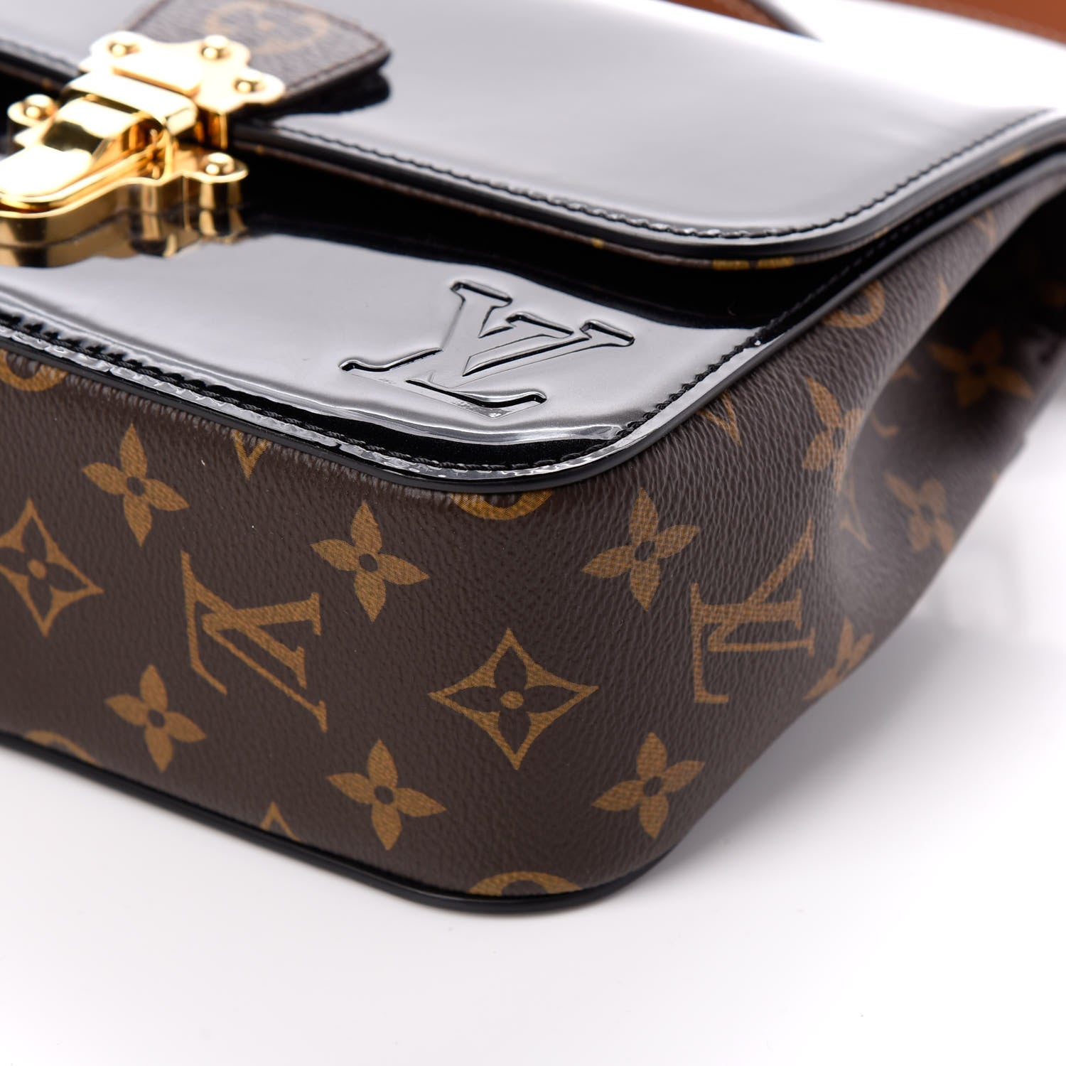 Louis Vuitton Patent Calfskin Monogram Cherrywood BB Black 10 of 10