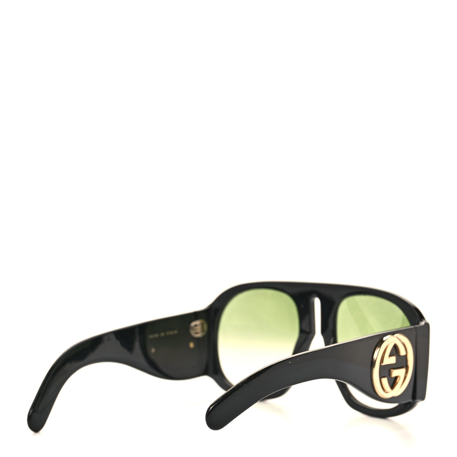 Gucci Oversized Aviator Sunglasses GG0152S Black 4 of 10