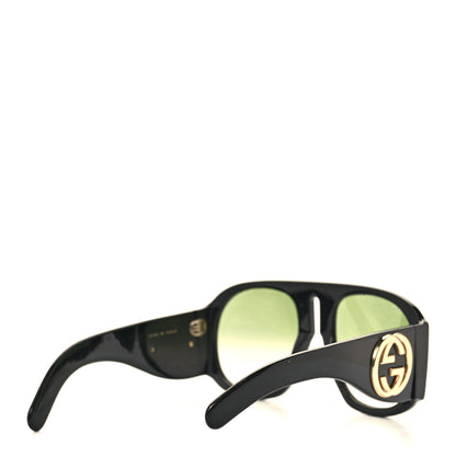 Gucci Oversized Aviator Sunglasses GG0152S Black 4 of 10