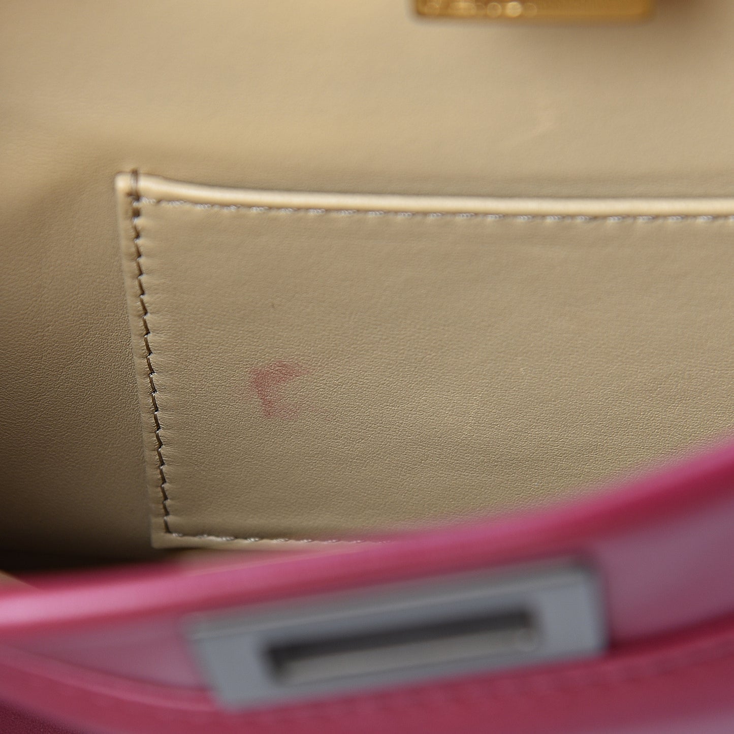 Nappa Mini Peekaboo Iconic Satchel Black Cherry Brown