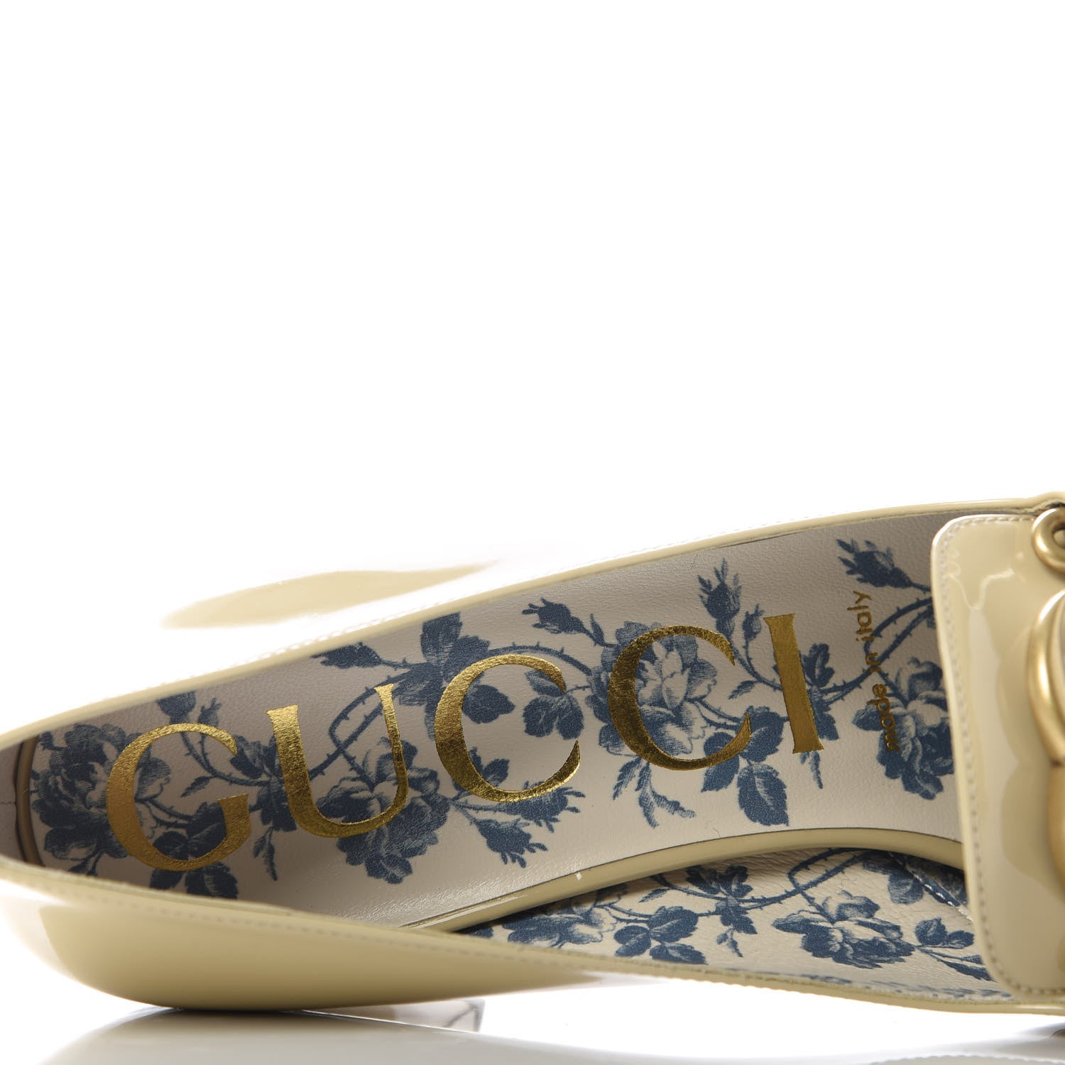 Gucci Vernice GG Victoire 55mm Loafer Pumps 38 Sand Storm 8 of 10