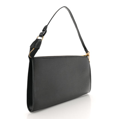 Louis Vuitton Epi Pochette Accessories 24 Black 3 of 11