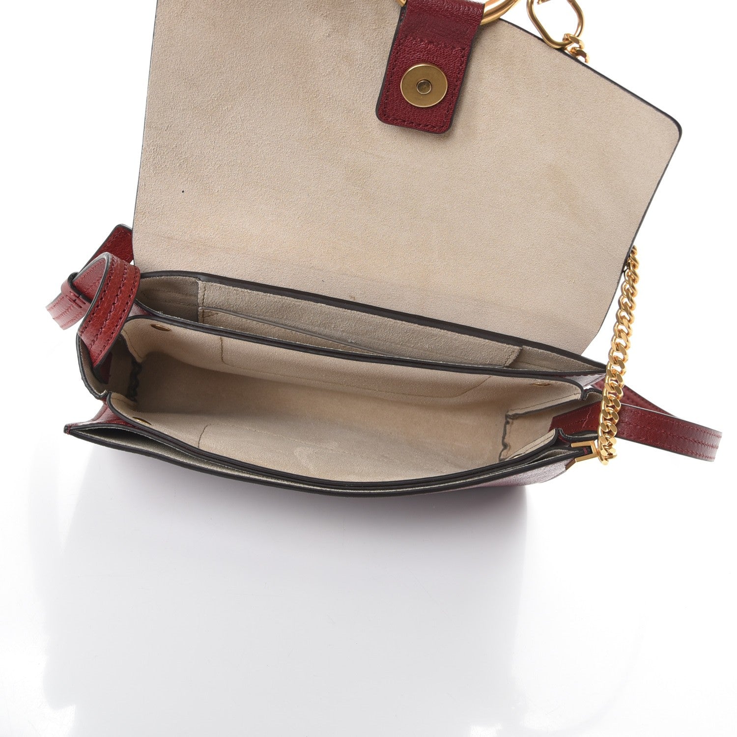 Chloe Goatskin Small Faye Shoulder Bag Sienna Red 5 of 7