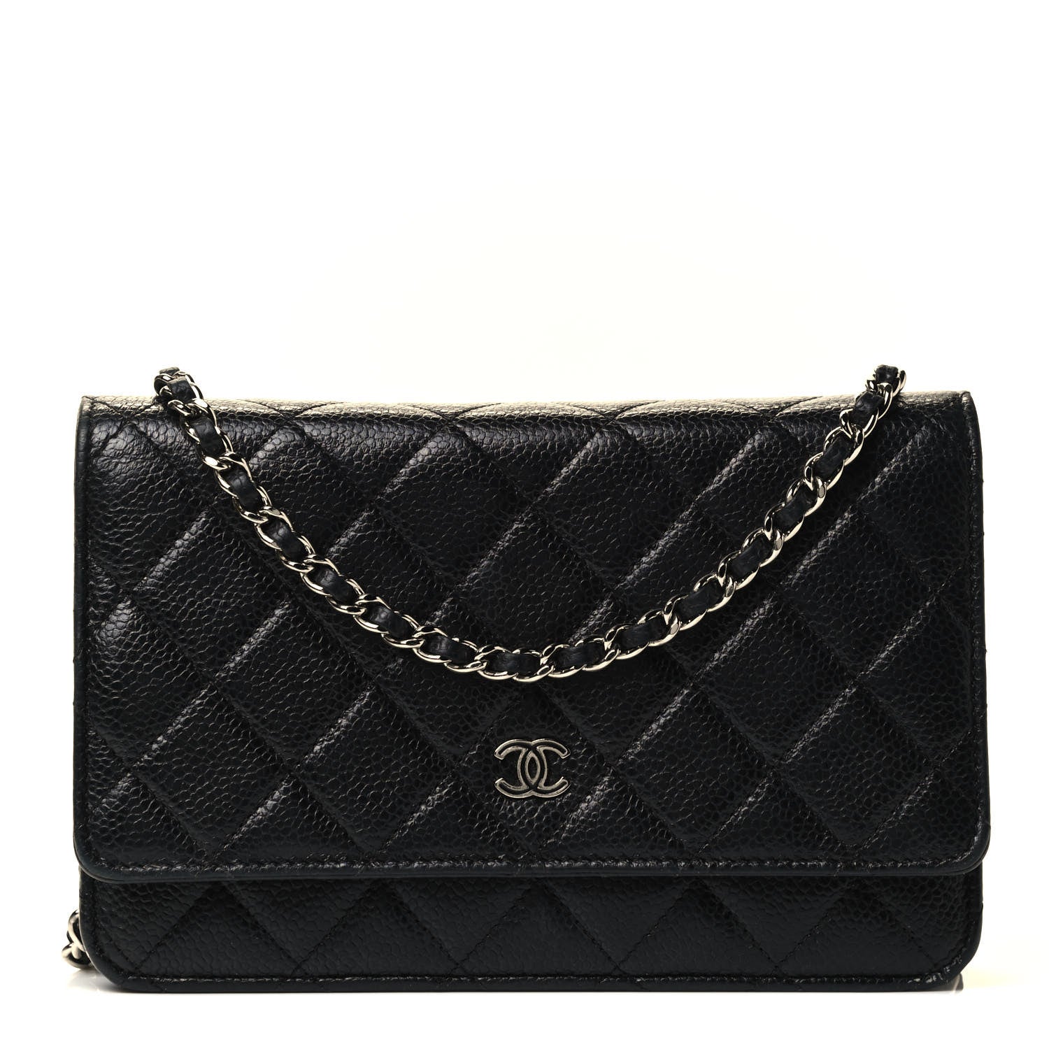 Chanel Caviar Quilted Wallet On Chain WOC Black 1 of 4