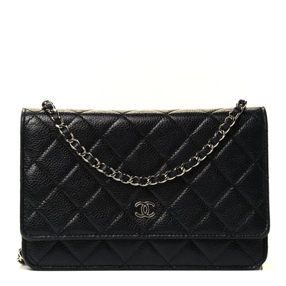 Chanel Caviar Quilted Wallet On Chain WOC Black 1 of 4