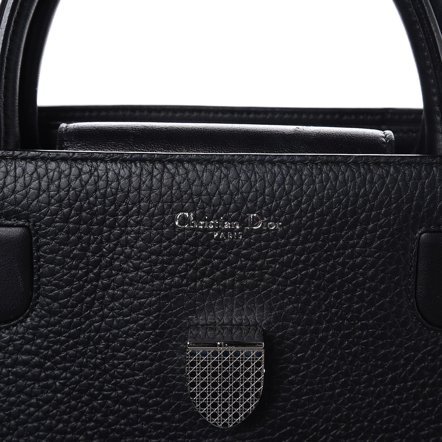 Christian Dior Grained Calfskin Large Diorever Flap Black 8 of 17