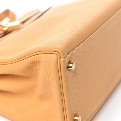 Hermes Taurillon Clemence Kelly Retourne 32 Sable 28 of 34