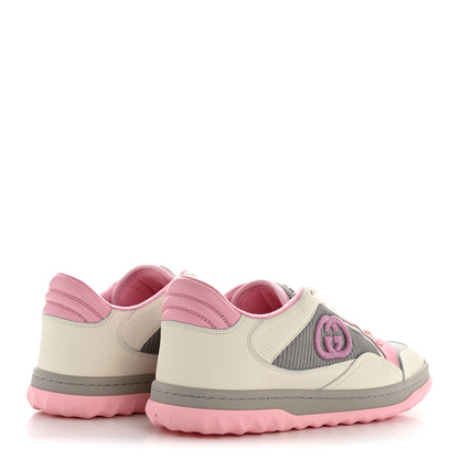 Gucci Dali Soft Calfskin Womens Mac80 Sneakers 38.5 Off White Grey Sky Light Rose 5 of 12