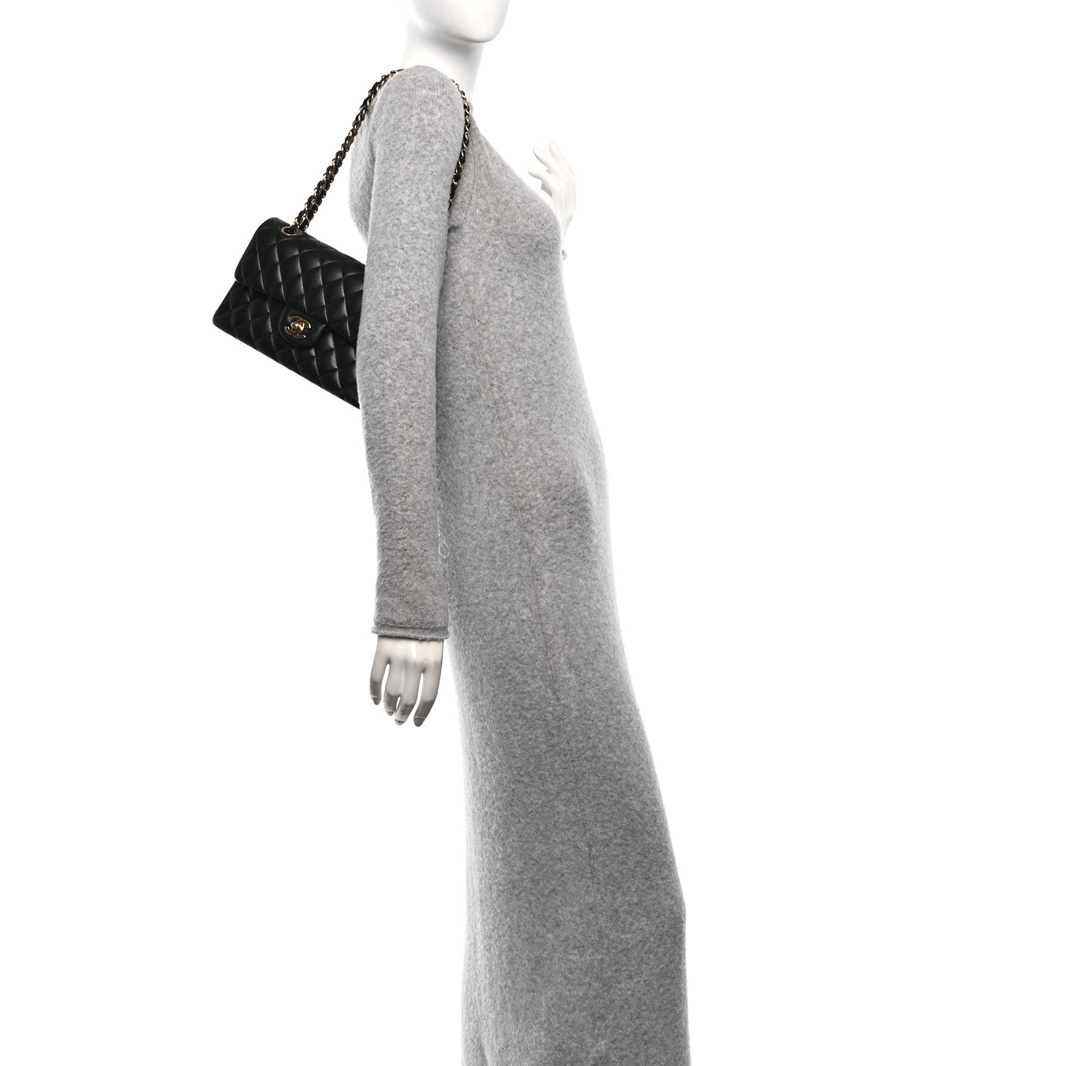 Chanel Lambskin Quilted Small Double Flap Black 3 of 10