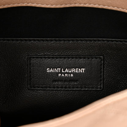 Saint Laurent Lambskin Quilted Small Becky Chain Bag Gold Sand 7 of 11