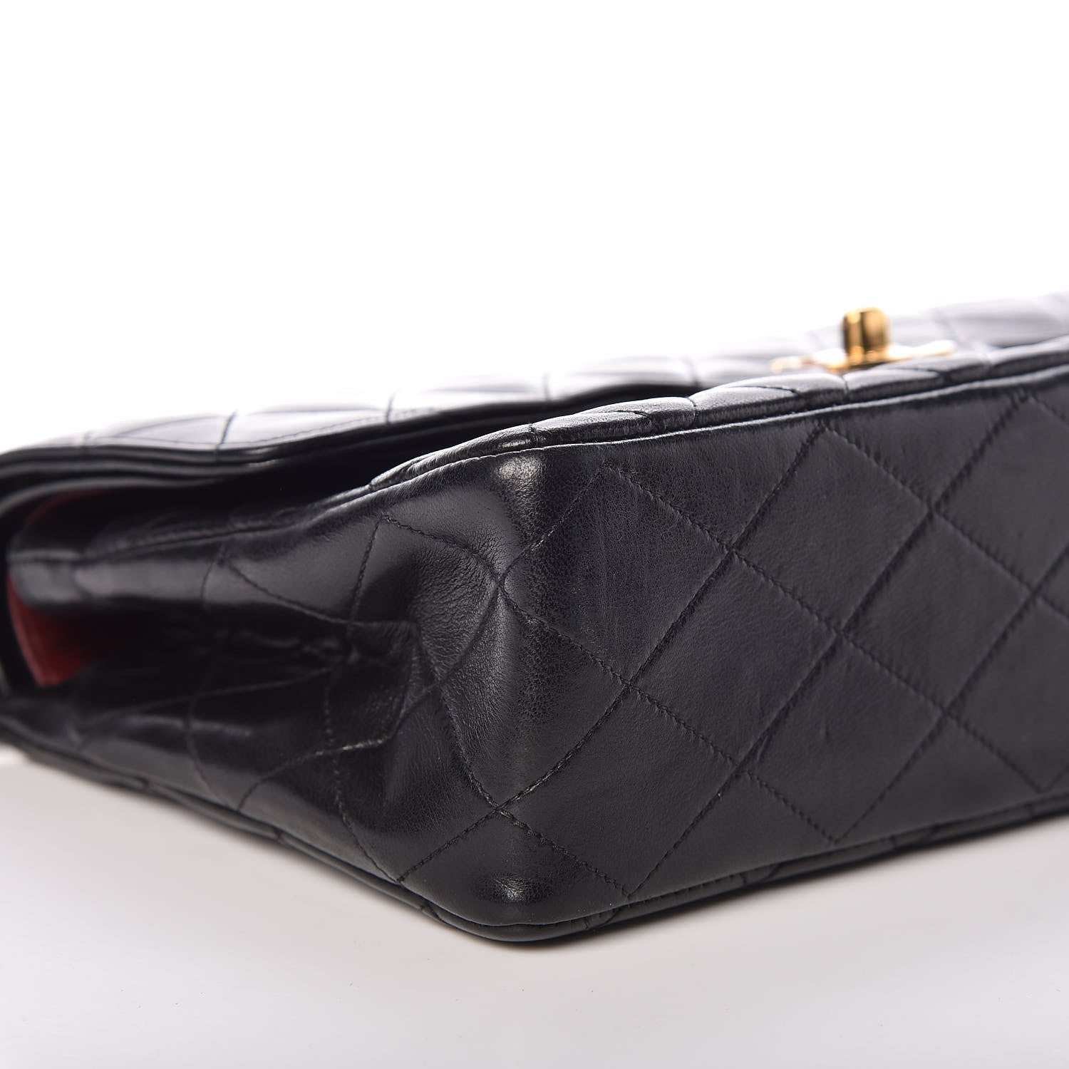 Chanel Lambskin Quilted Medium Double Flap Black 5 of 8