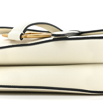 Christian Dior Grained Calfskin Saddle Bag With Strap Latte 8 of 13