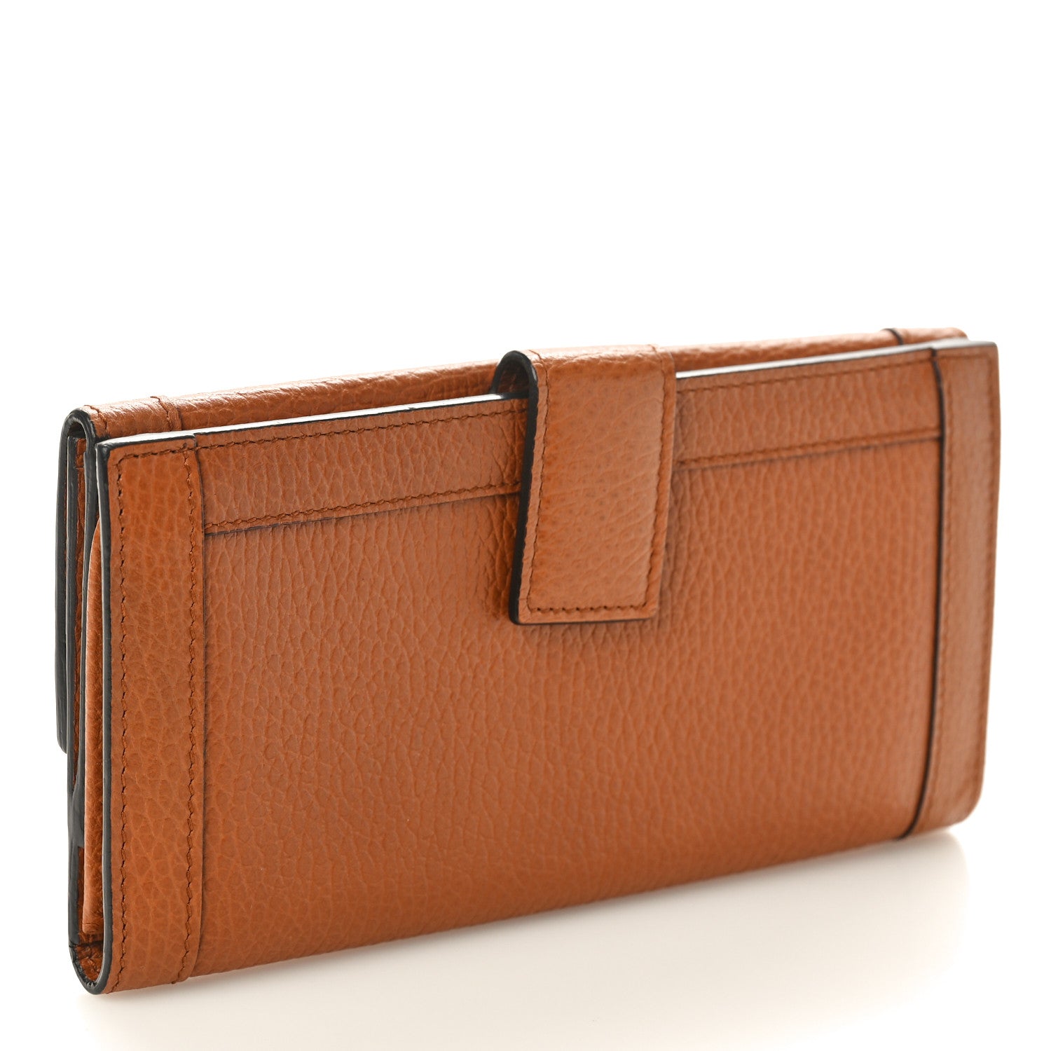 Gucci Calfskin Continental Charmy Wallet Brown 3 of 9