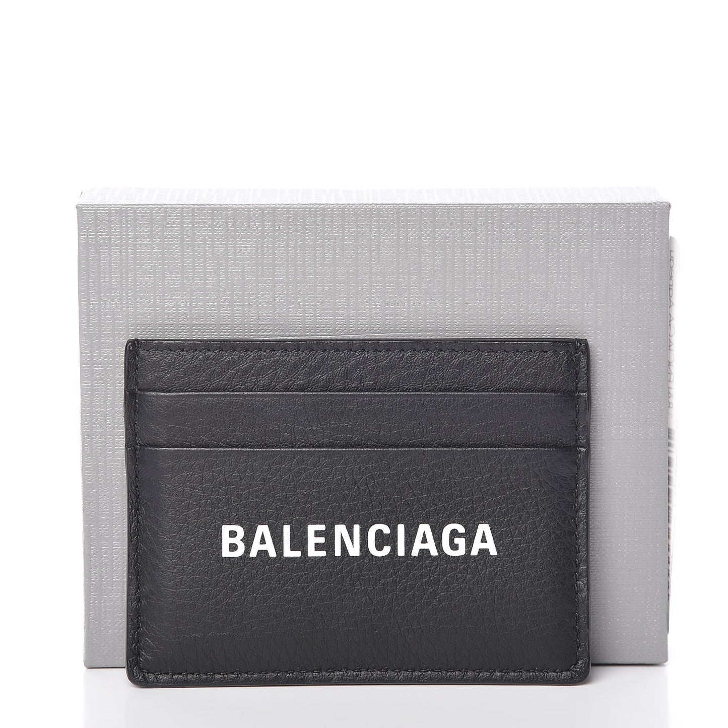 Smooth Calfskin Logo Everyday Multi Card Case Black