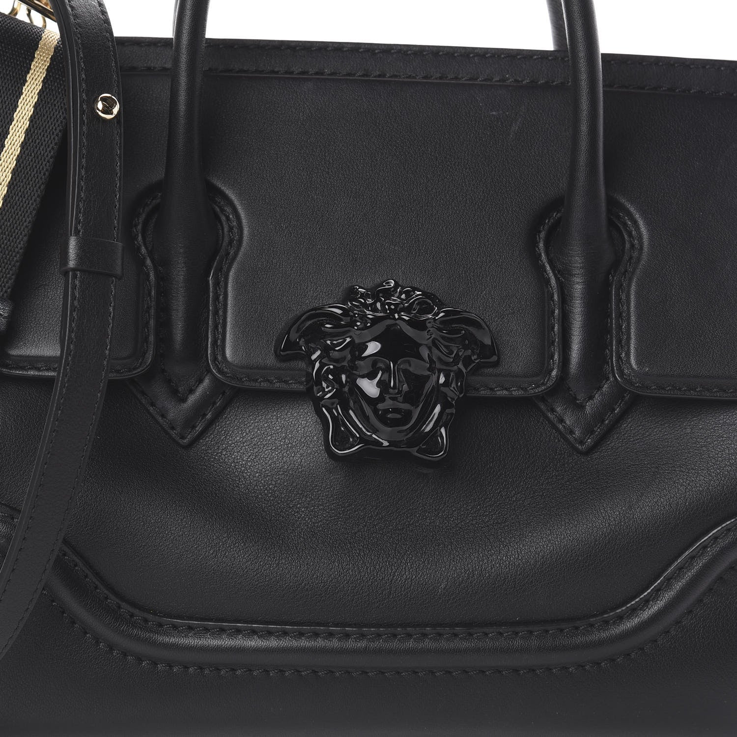 Versace Calfskin Medium Palazzo Empire Bag Black 8 of 8