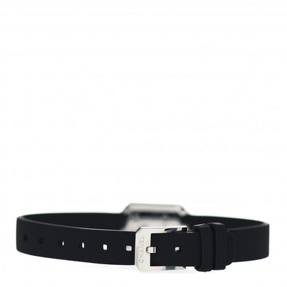Chanel Stainless Steel Rubber Diamond Bezel 16mm Premiere Quartz Watch Black 3 of 5