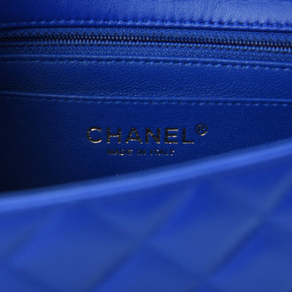 Chanel Lambskin Quilted Mini Rectangular Flap Royal Blue 8 of 11