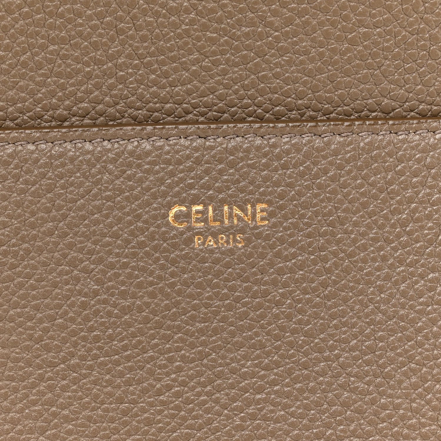 Celine Soft Grained Calfskin Sangle Bucket Bag Taupe 6 of 13