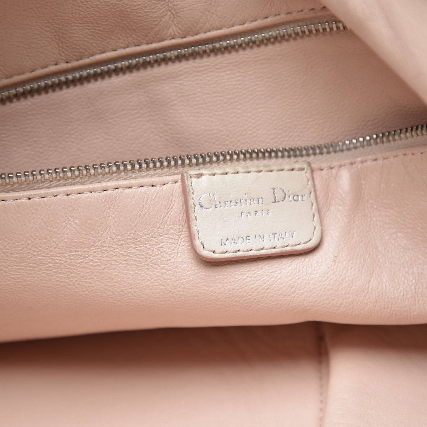 Lambskin Cannage Shopping Tote White