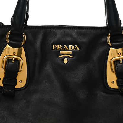 Prada Soft Calf Shopping Tote Black 9 of 15