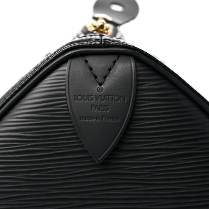 Louis Vuitton Epi Speedy 25 Black 6 of 14