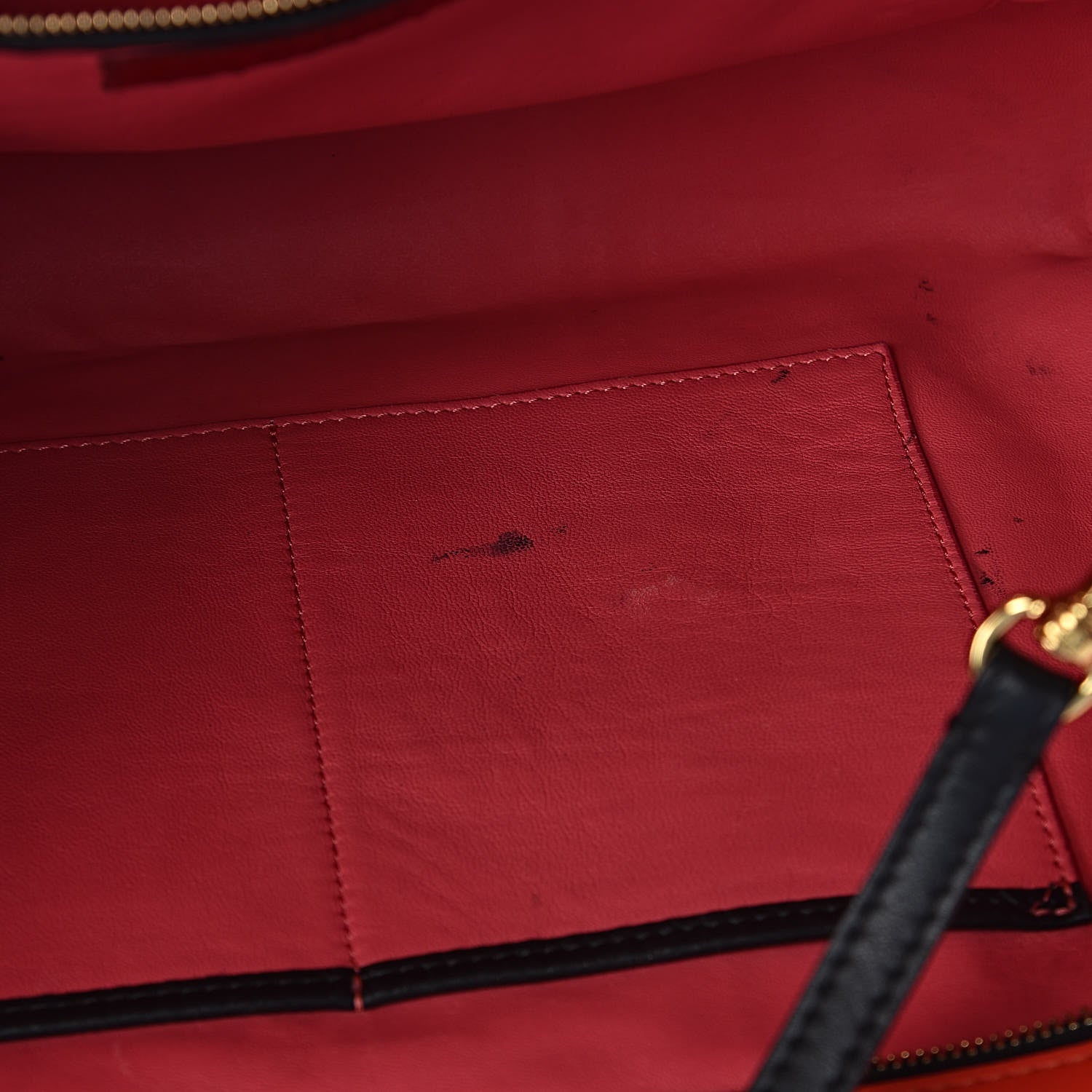 Valentino Garavani Calfskin Carmen Medium Tote Black Deep Rose 7 of 10