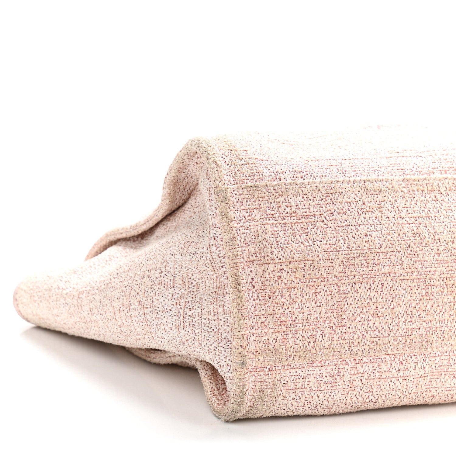 Chanel Straw Lurex Medium Deauville Tote Pink 9 of 13