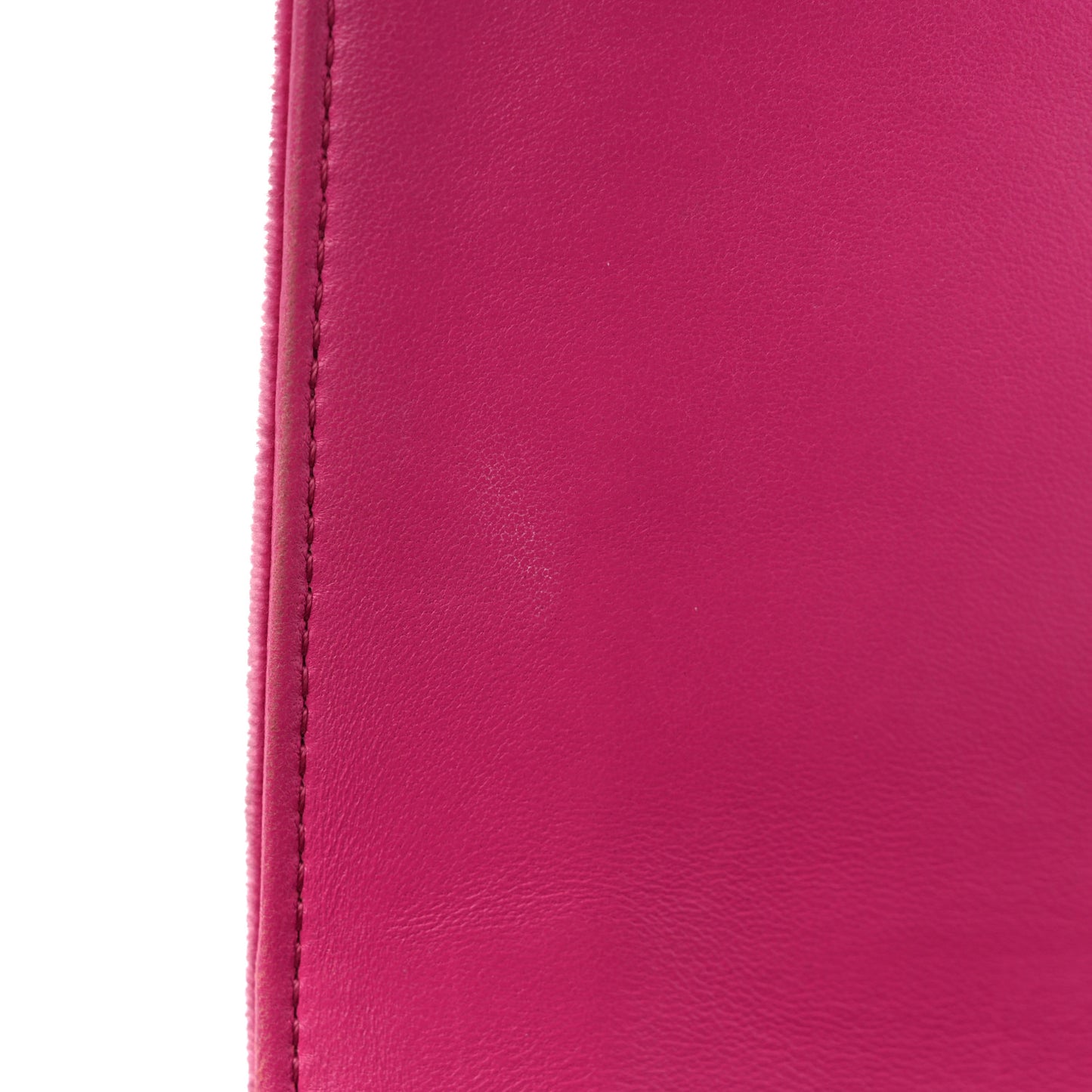 Velvet Quilted Small Boy Flap Pink