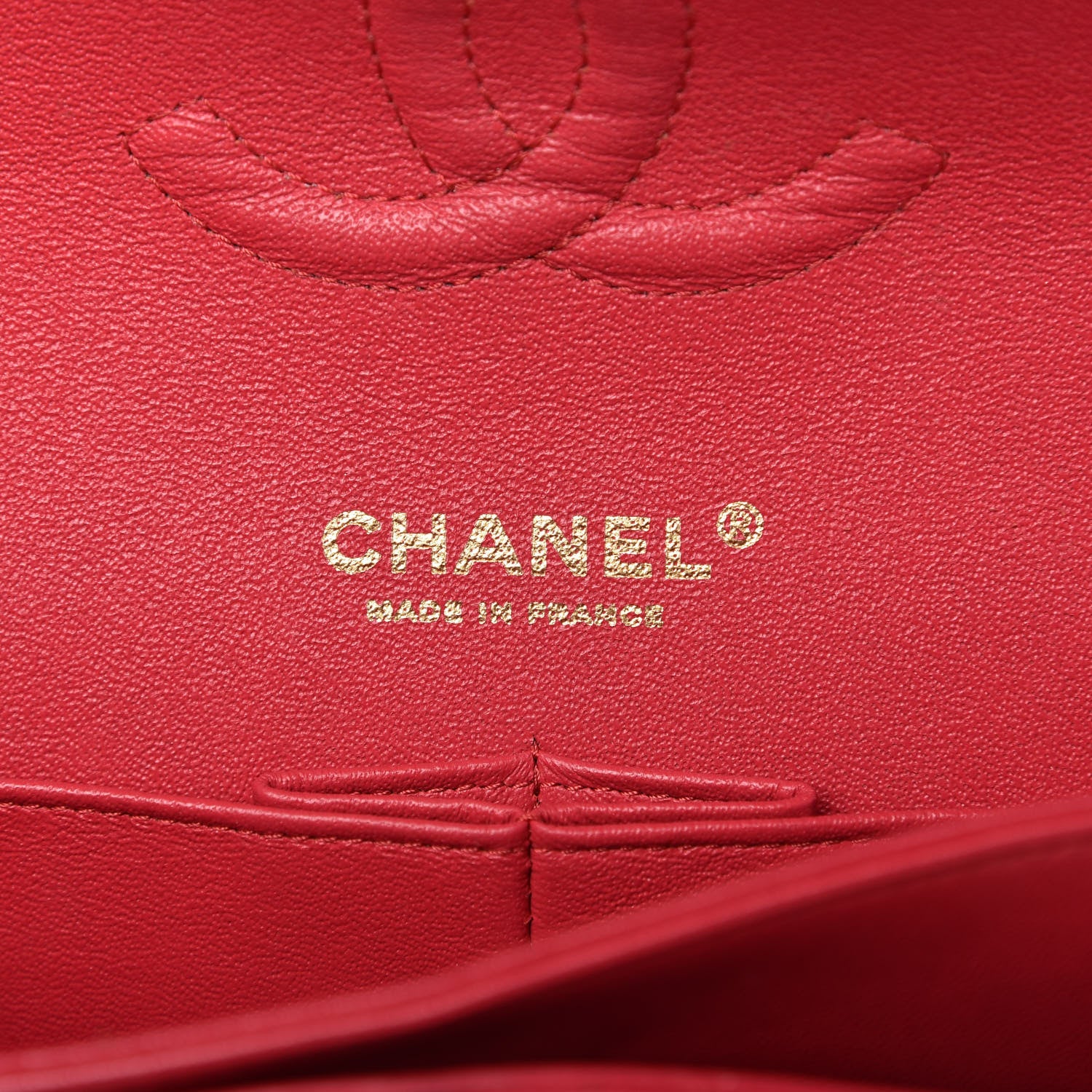 Chanel Lambskin Quilted Medium Double Flap Red 8 of 10