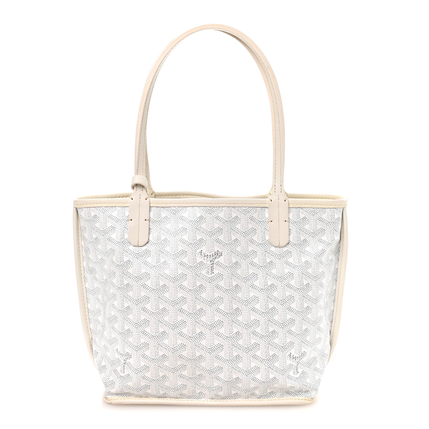 Goyardine Reversible Mini Anjou White